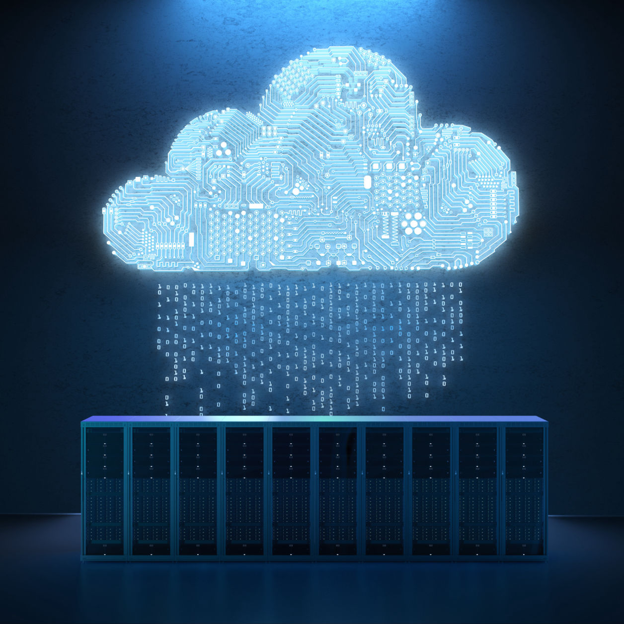 Concept cloud compiuting (nor cu servere și ploaie în sistem binar)